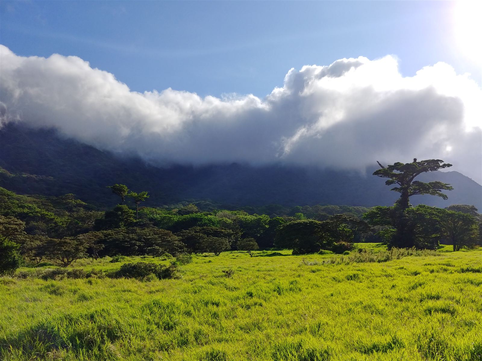 Clouds over Volcán Cacao